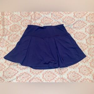 navy pleated skort